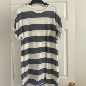 MudPie Strip tshirt dress size Large